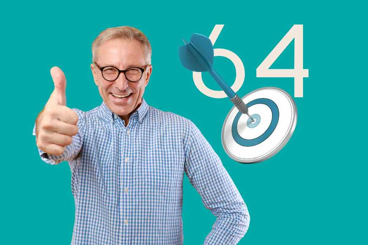 In pensione a 64 anni di età con quanti contributi?