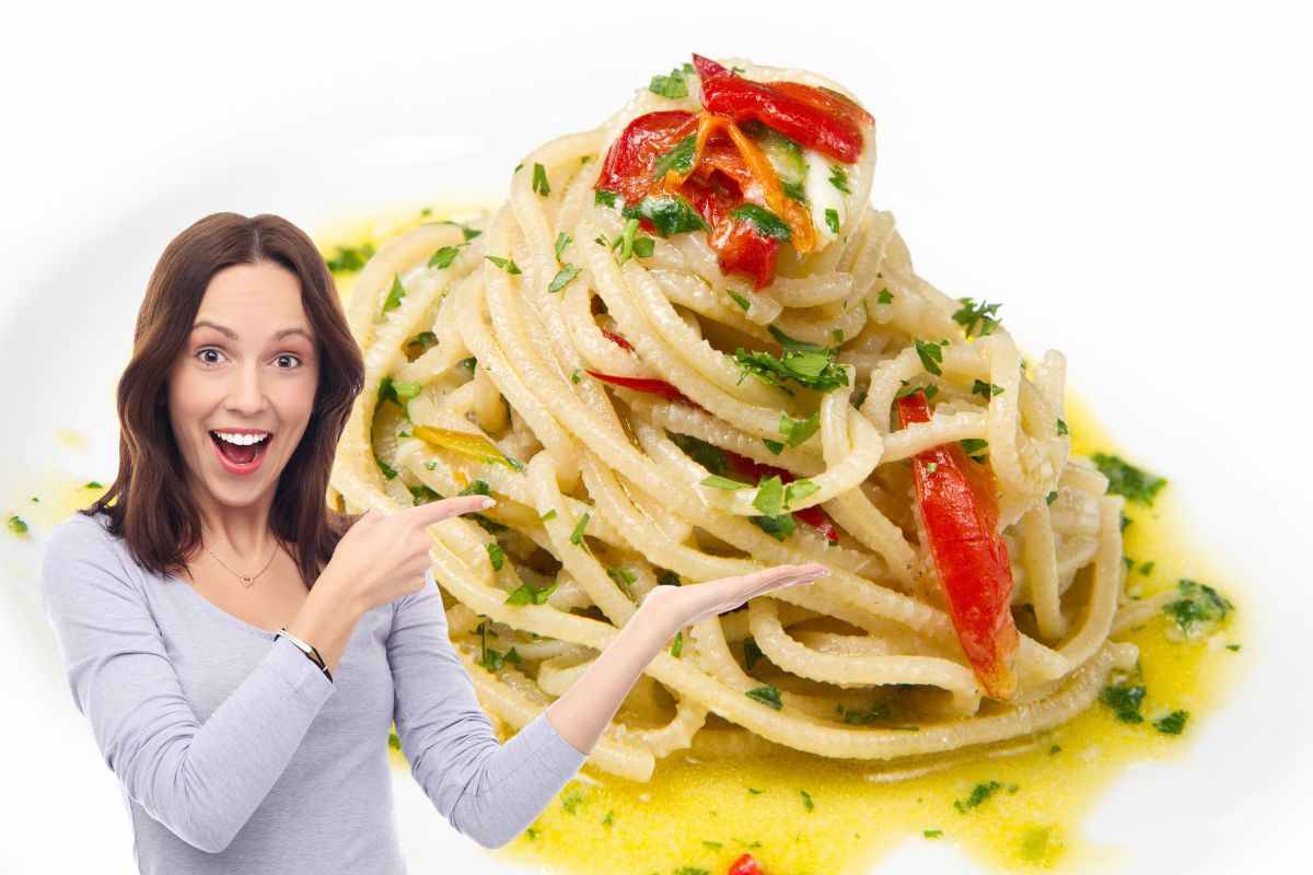 variante spaghetti aglio olio