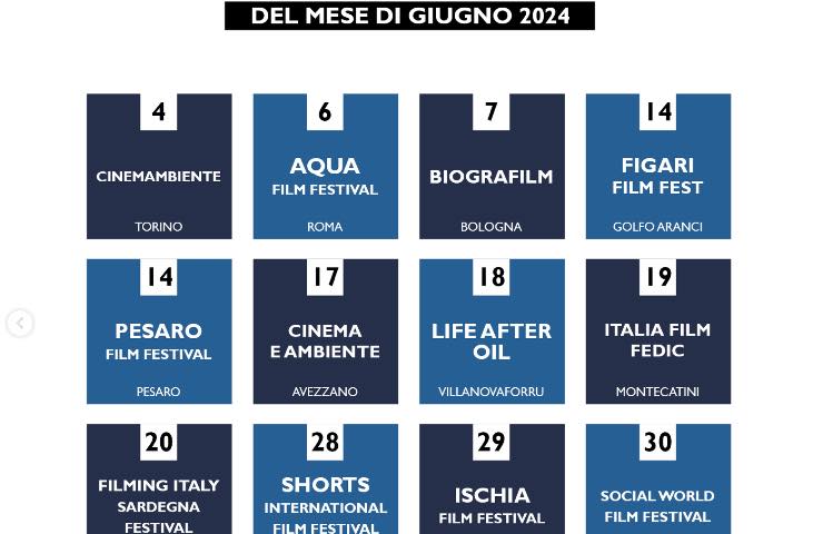 I festival italiani di cinema nel mese di giugno 2024 