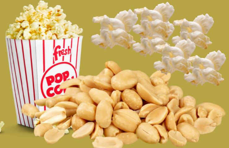 popcorn e arachidi
