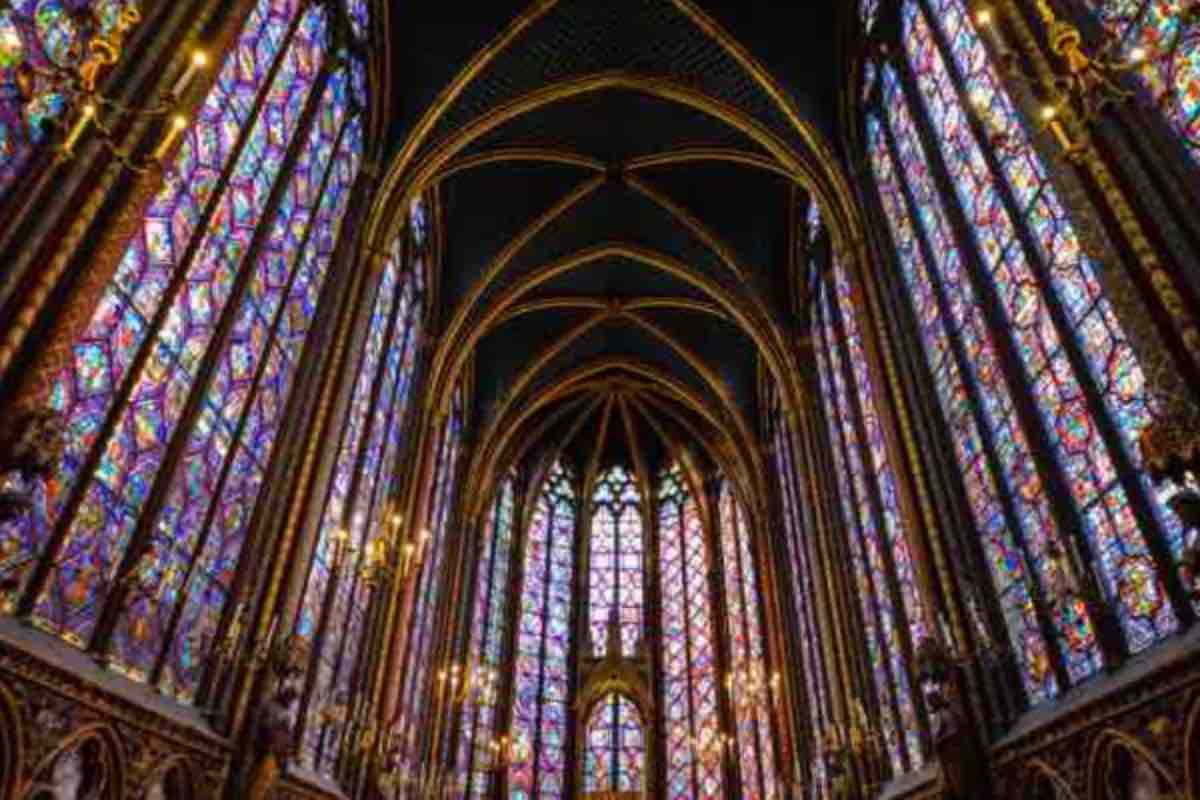 Vetrate di una cattedrale in Europa
