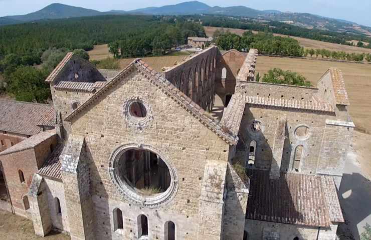 Abazia San Galgano dall'alto