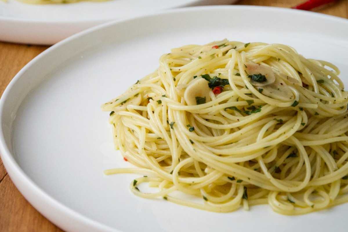 Spaghetti aglio olio peperoncino