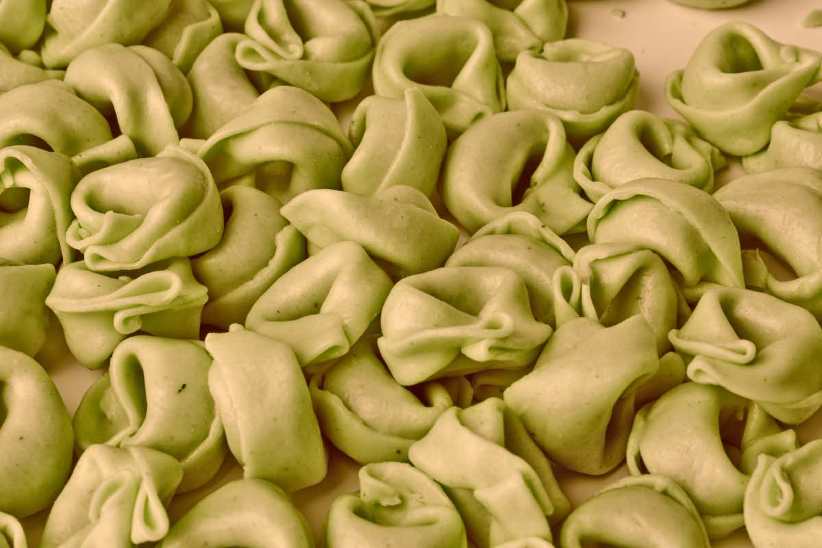 Preparazione dei tortellini vegani a Bologna