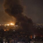 Beirut in fiamme dopo un attacco israeliano