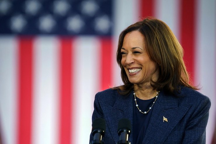 La candidata democratica Kamala Harris