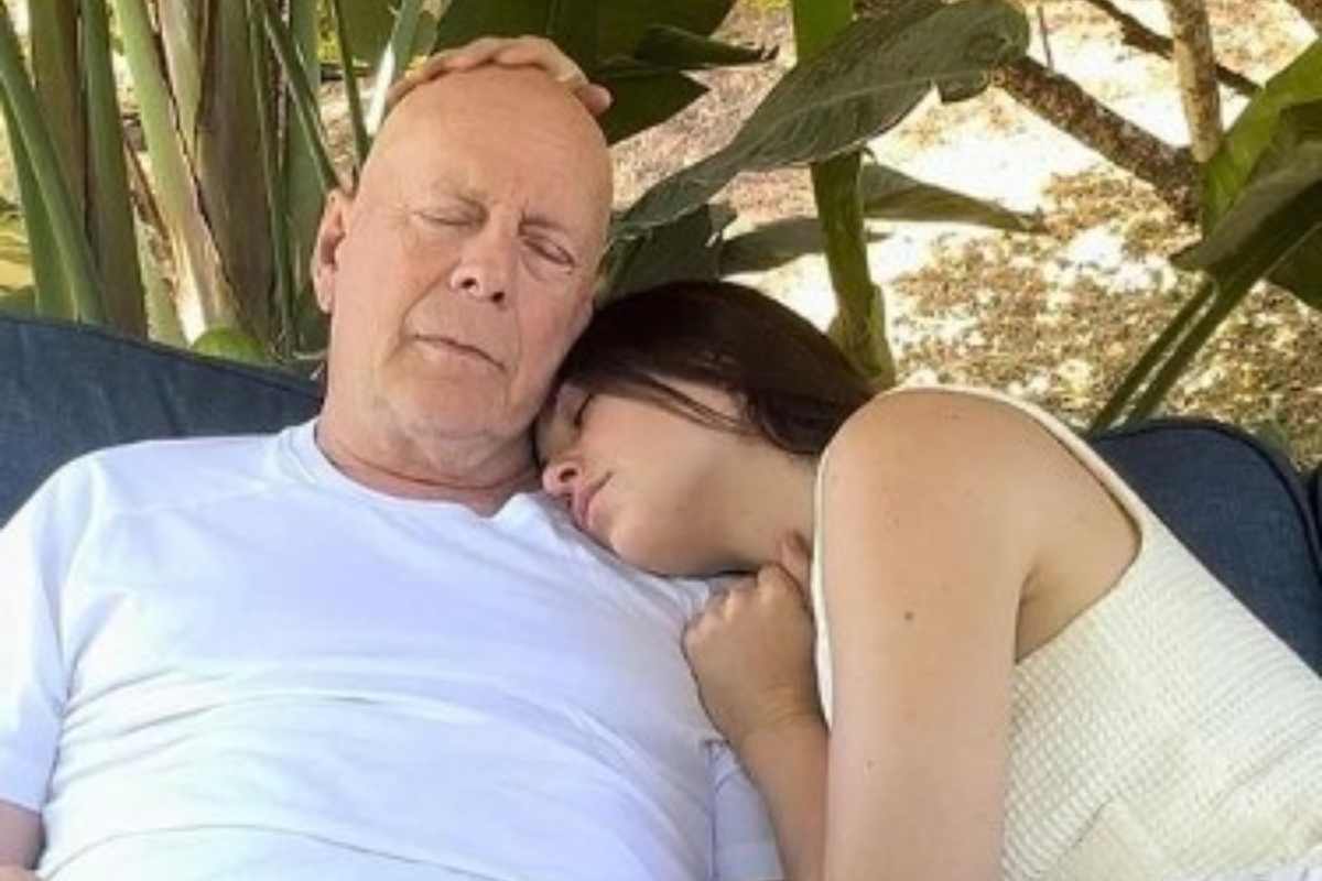 Bruce Willis con la figlia